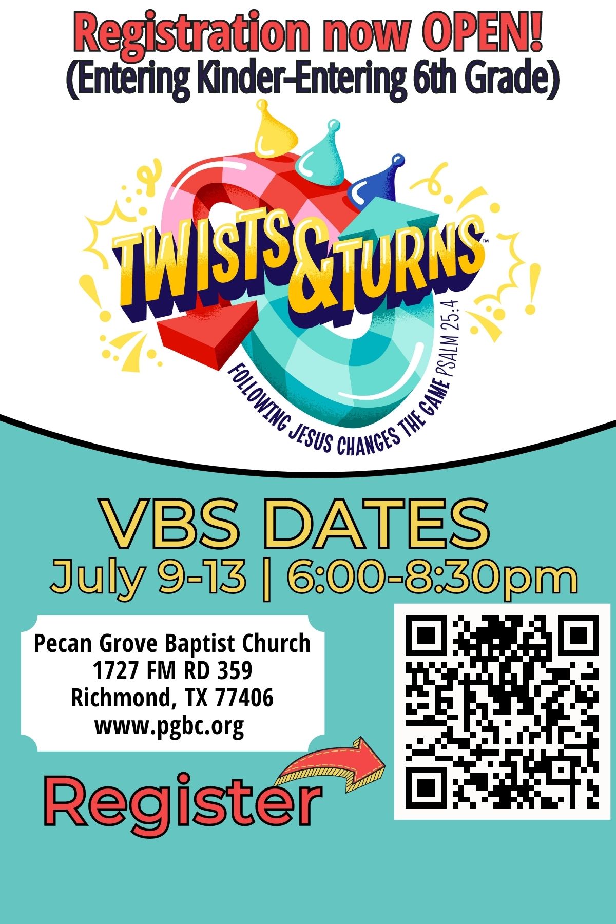 PGBC VBS 2023 Twist & Turns